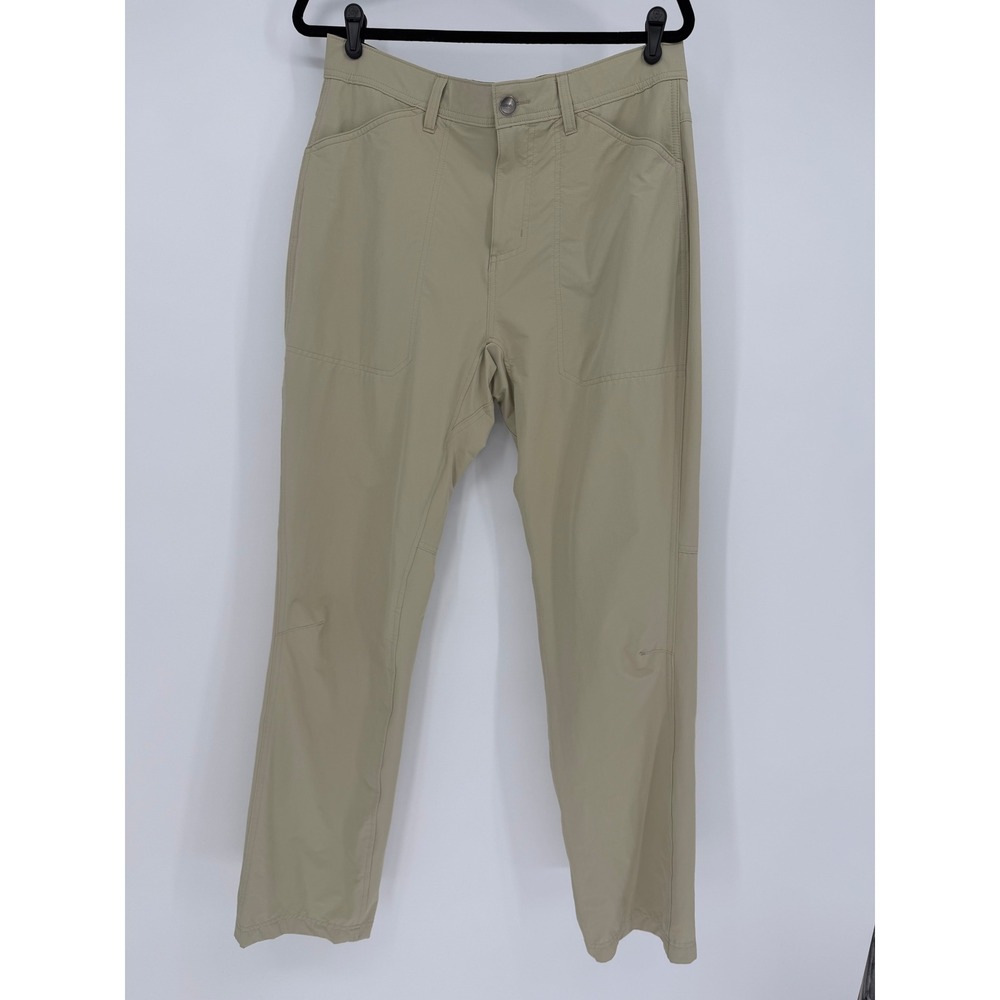 Ascend Mens Hiking Pants Tan Khaki Ripstop Outdoor Trekking Trousers 34x32